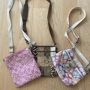 3 coach crossbody bundle!!